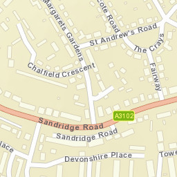 1 Sandridge Rd, Melksham, Wiltshire SN12, UK Street Map