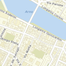 Municipal Square, Florence, Italy Street Map