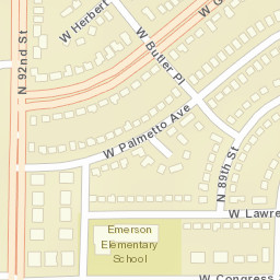 8999 W Butler Pl, Milwaukee, WI 53225, USA Street Map