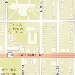 Capitol & N64, Milwaukee, WI 53216, USA Street Map