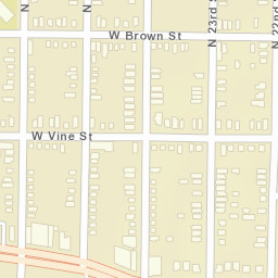 2401 W Vine St, Milwaukee, WI 53205, USA Street Map