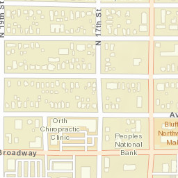 1-99 N 16th St, Council Bluffs, IA 51501 Street Map