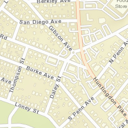 900 Fox Chase Rd, Rockledge, PA Street Map