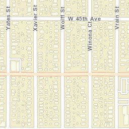 4320 Yates St Denver CO 80212 USA Street Map