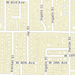 4116 Lamar St Wheat Ridge CO Street Map