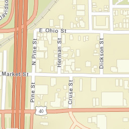 934-962 East Washington Street, Indianapolis Street Map