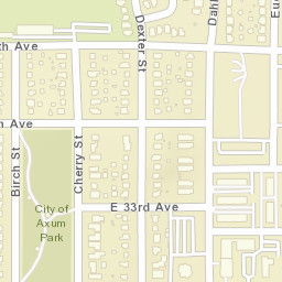 4400-4594 East 35th Avenue, Denver, CO Street Map