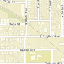 1702-1798 English Ave Indianapolis IN Street Map