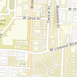 310 Linwood Blvd Kansas City MO Street Map