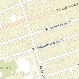 1834 W Monterey Ave Stockton CA Street Map