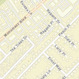 1310A Monument Blvd Concord CA Street Map