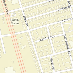 1501-1503 E 10th St Stockton CA Street Map