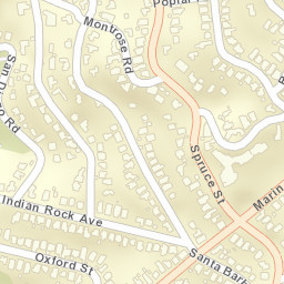 825-831 Santa Barbara Rd, Berkeley, CA Street Map