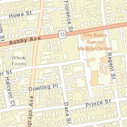 2400-2418 Webster St, Berkeley, CA Street Map