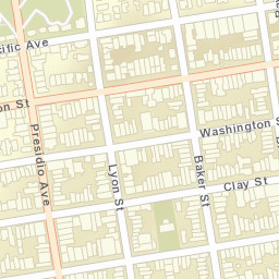 3329-3333 Sacramento Street San Francisco Street Map