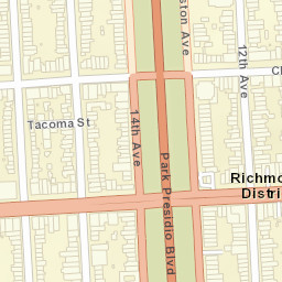 300-452 14th Ave San Francisco CA Street Map