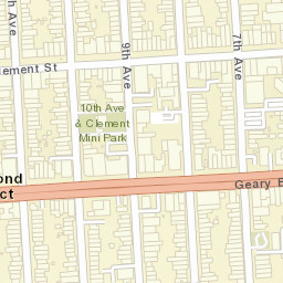 517-519 Clement St, San Francisco, CA 94118, USA Street Map