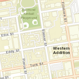 1301-1399 Steiner St, San Francisco, CA 94115, USA Street Map