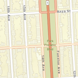 526 12th Ave, San Francisco Street Map