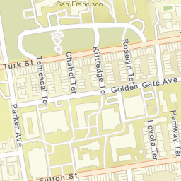 2345 Golden Gate Ave San Francisco Street Map