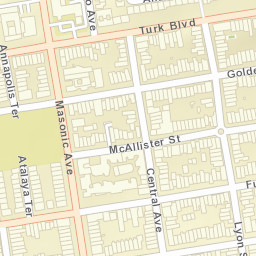 1635-1639 Fulton St San Francisco Street Map