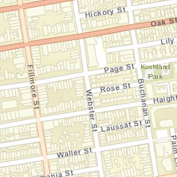 340-350 Fillmore St San Francisco CA Street Map