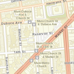 2012-2018 Market Street San Francisco CA 94114 America Street Map