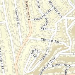 905 Ashbury St San Francisco Street Map