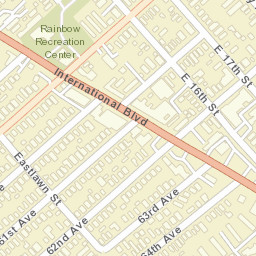 6211-6399 E 16th St Oakland CA Street Map