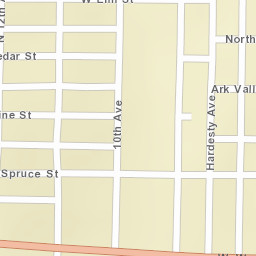 1102 W Spruce St Dodge City KS Street Map