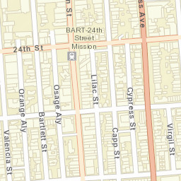 3255-3265 24th St, San Francisco, CA 94110, Street Map