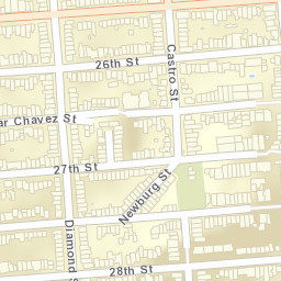 1200-1206 Diamond St, San Francisco, CA 94114, USA Street Map