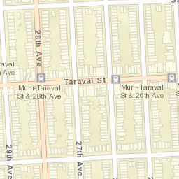 2510-2514 27th Ave San Francisco CA Street Map