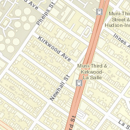 1100-1198 Phelps St San Francisco Street Map