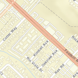 21791 Foothill Blvd Hayward CA Street Map