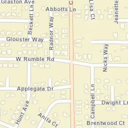 2709-2713 Campbell Ln Modesto CA Street Map