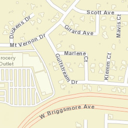 2005-2009 Girard Ave Modesto CA Street Map