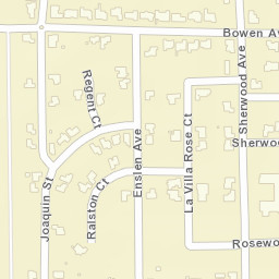 La Villa Rose Ct Modesto California  Street Map