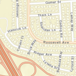 1266-1276 Gomer St, Hayward, CA 94544,, Street Map