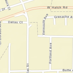 700-798 Butte Ave, Modesto, CA 95358 Street Map