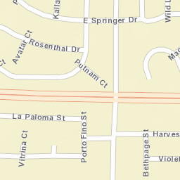 1001-1099 E Springer Dr Turlock CA Street Map
