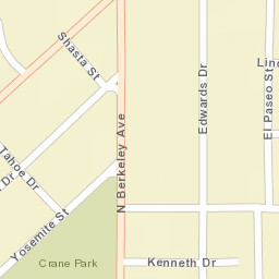1248-1276 East Main Street Turlock CA Street Map