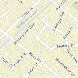 783-799 Clara Dr, Palo Alto, CA 94306 Street Map