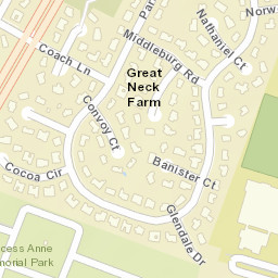 1236 Paramore Dr, Virginia Beach, VA 23454, USA Street Map