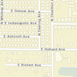 4421 N Chestnut Ave Fresno CA Street Map