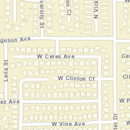 3219-3299 W Perez Ave Visalia CA Street Map