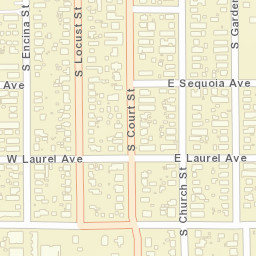 101 W Tulare Ave Visalia CA 93277 Street Map