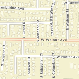 439-445 W Walnut Ave Visalia CA Street Map