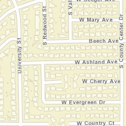 2943-3005 W Mary Ave Visalia CA Street Map