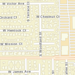 2727-2737 W Victor Ave Visalia CA Street Map